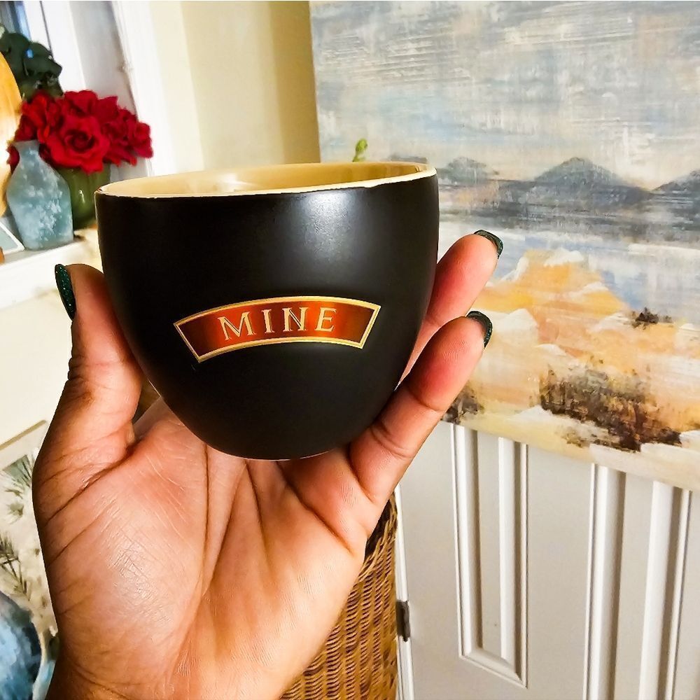 New VTG Baileys Irish Cream Yours & Mines Moni Dessert Bowls.